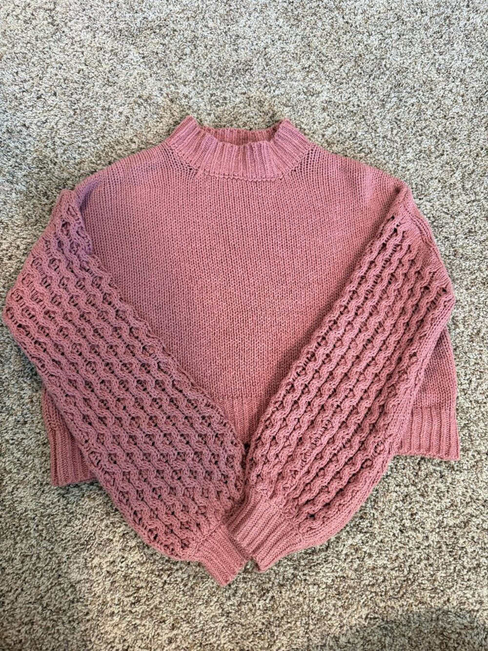 Pink Cropped Sweater